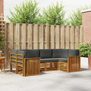 Set divano sezionale con cuscino 6 pcs Naturale e Antracite