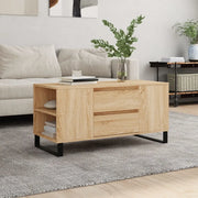 Tavolino Salotto-Tavolino da soggiorno-Tavolo Rovere Sonoma 102x44,5x50 cm Legno Multistrato 121088