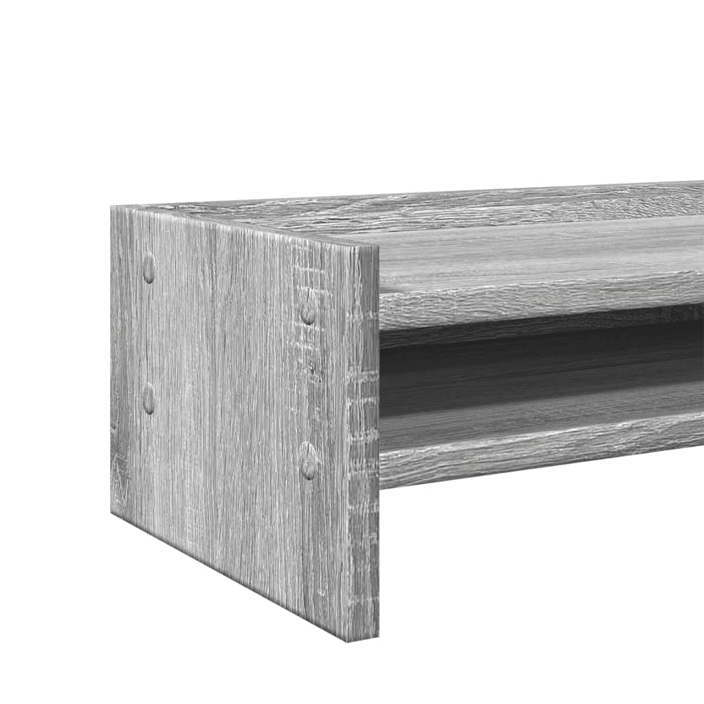 Supporto per monitor Sonoma mobile da scrivania 42 x 24 x 16 cm legno ingegnerizzato grigio 02_0044988
