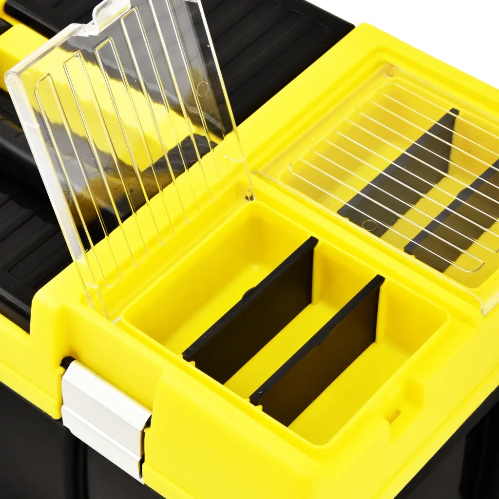Cassetta degli Attrezzi in Plastica 595x337x316 mm Gialla 146270