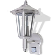 Lampada da parete per esterno con sensore in acciaio inox CFW6911150
