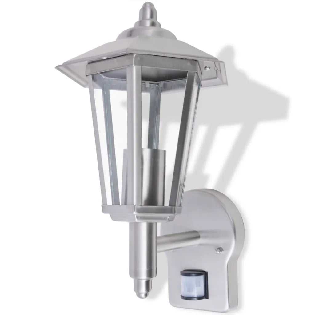 Lampada da parete per esterno con sensore in acciaio inox CFW6911150