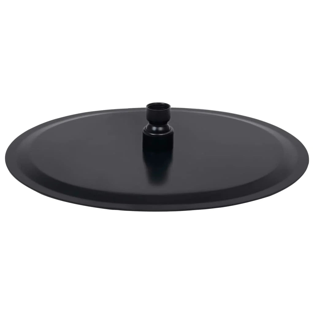 Soffione doccia a pioggia soffione doccia accessorio per il bagno acciaio inox 30 cm rotondo nero 02_0002074