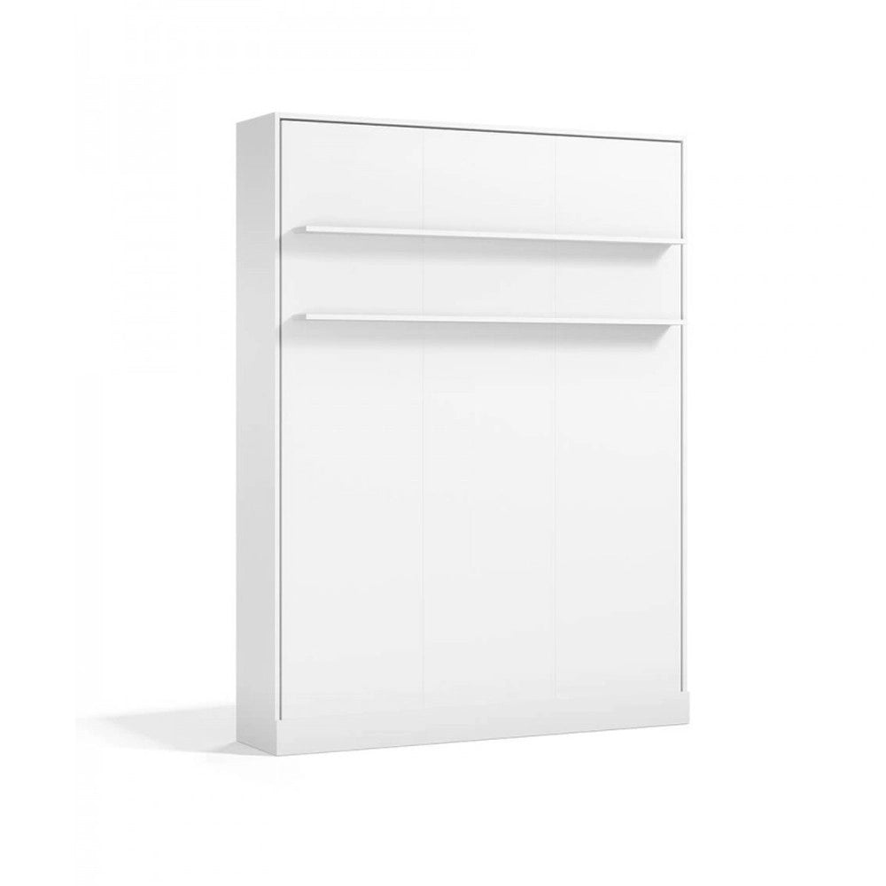 Letto matrimoniale a scomparsa salvaspazio Primer bianco 164x38x221H
