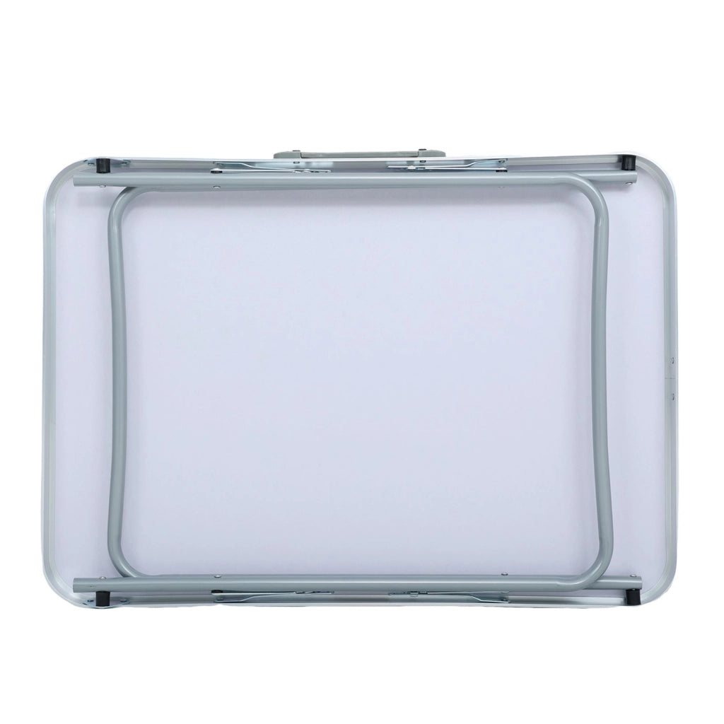 Tavolo da campeggio pieghevole ARES in alluminio grigio dimensioni 70x60x50 cm