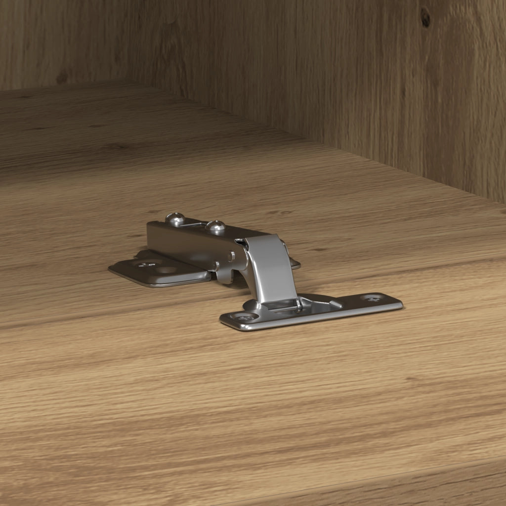 Mobile TV da muro in rovere artisan 100x30x30 cm in legno ingegnerizzato