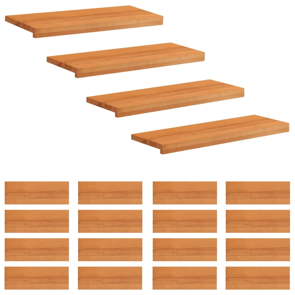 Tappeti per scale 20 pz 80 x 30 x 2 cm Marrone Chiaro 3446491