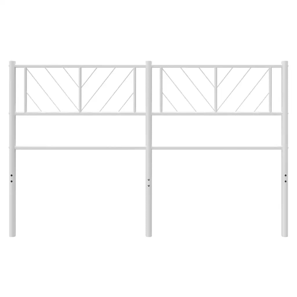 Testiera in Metallo Bianco 135 cm