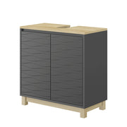 Vicco Mobiletto per lavabo Antracite 60 x 60 cm con 2 porte
