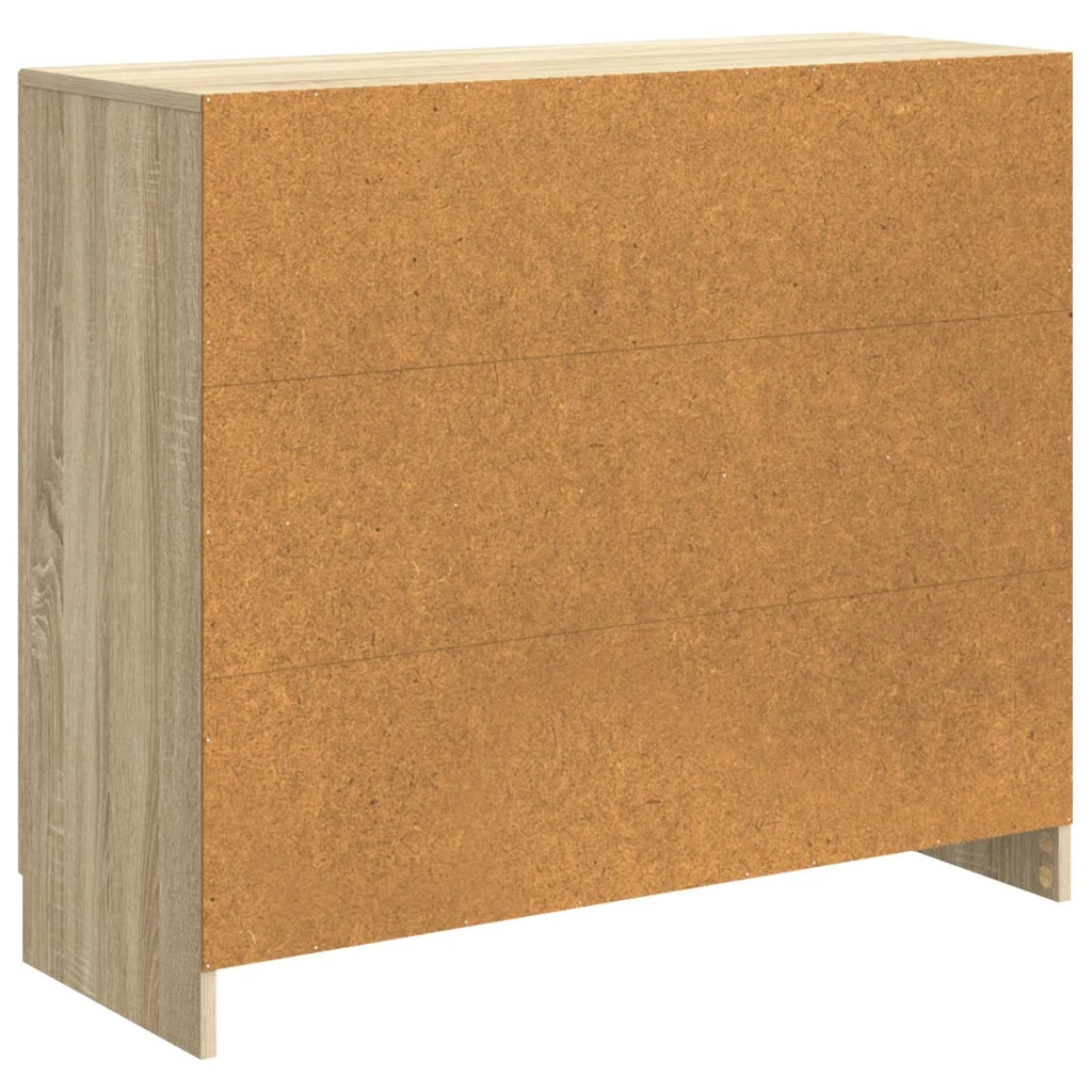 Credenza Rovere Sonoma 89 x 34,5 x 77 cm Legno ingegnerizzato