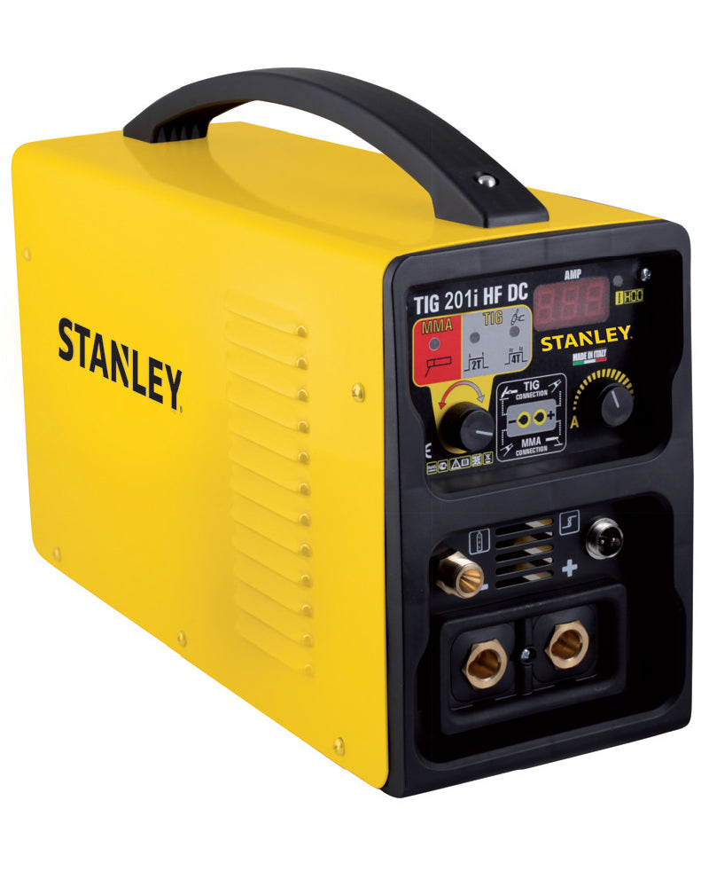 Saldatrice a TIG Inverter Stanley TIG201 i Hf-Dc con Valigetta