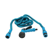 Tubo da giardino estensibile 2.5-7.5 m con pistola regolabile a 7 modalità, adattatore 3/4 e raccordo rapido 1/2