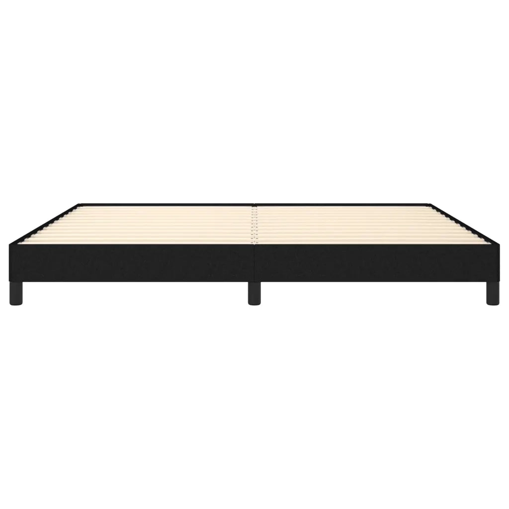 Giroletto senza Materasso-Struttura Letto Nero 200x200 cm in Tessuto 311084