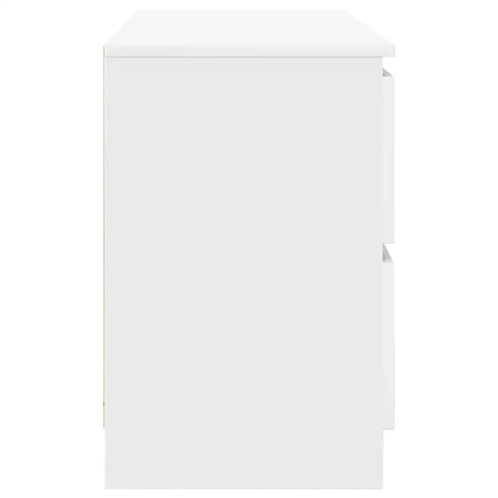 Mobile Porta TV Bianco 100x35x54 cm in Legno Multistrato 861805