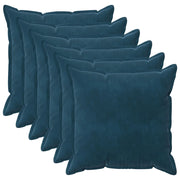 Federa 6 pcs HOUTEN Blu 70 x 70 cm Velluto 921274