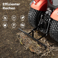 Strigliatore a molle trainato per prato 72" 183X76X48 cm Arieggiatore per trattorini Quad