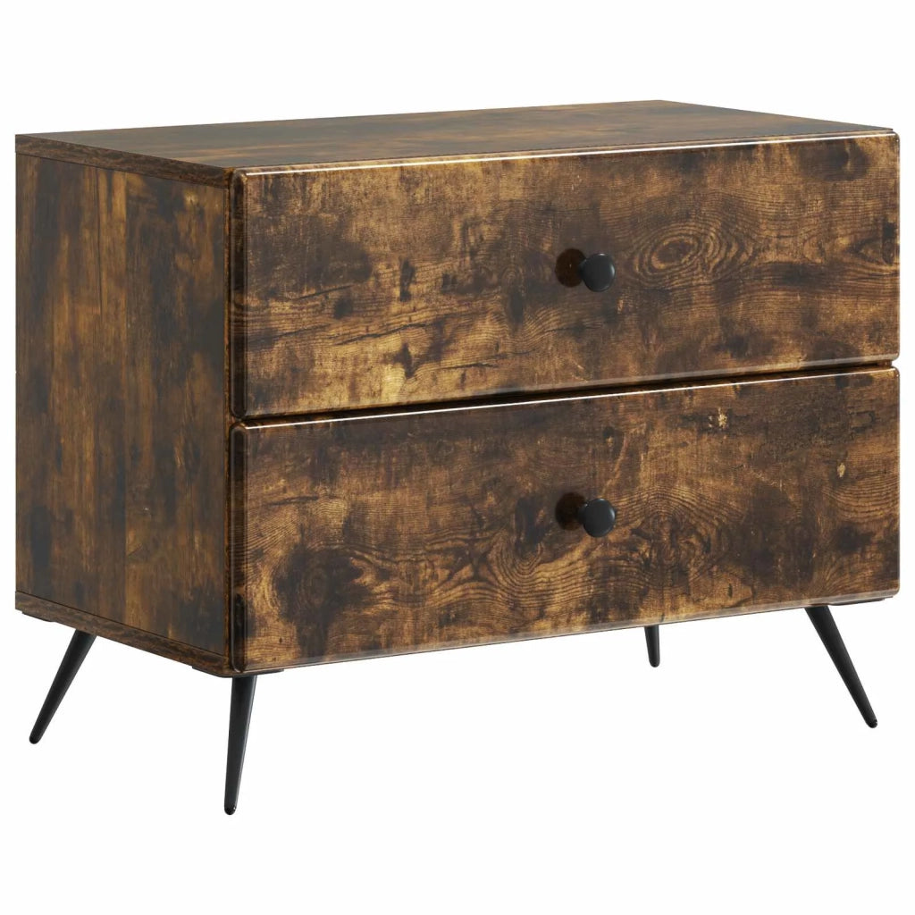 Armadio da Notte Rovere Fumo 62 x 34,5 x 47,5 cm 895470