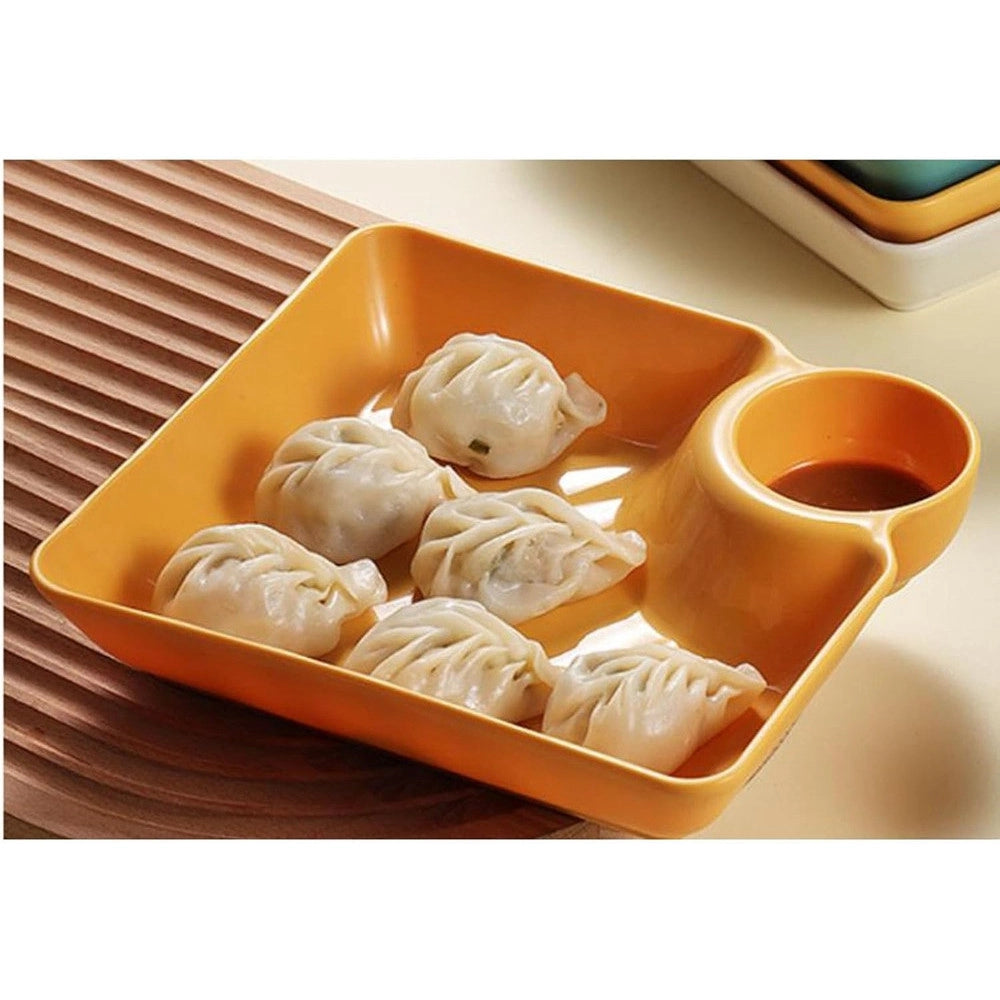 Trade Shop - Set 8pz Piatto Da Portata Multifunzione Per Salse Ciotola Immersione Per Snack Feste -