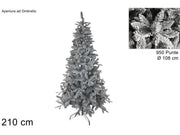Albero di Natale Innevato Pino 950 Rami 210 cm