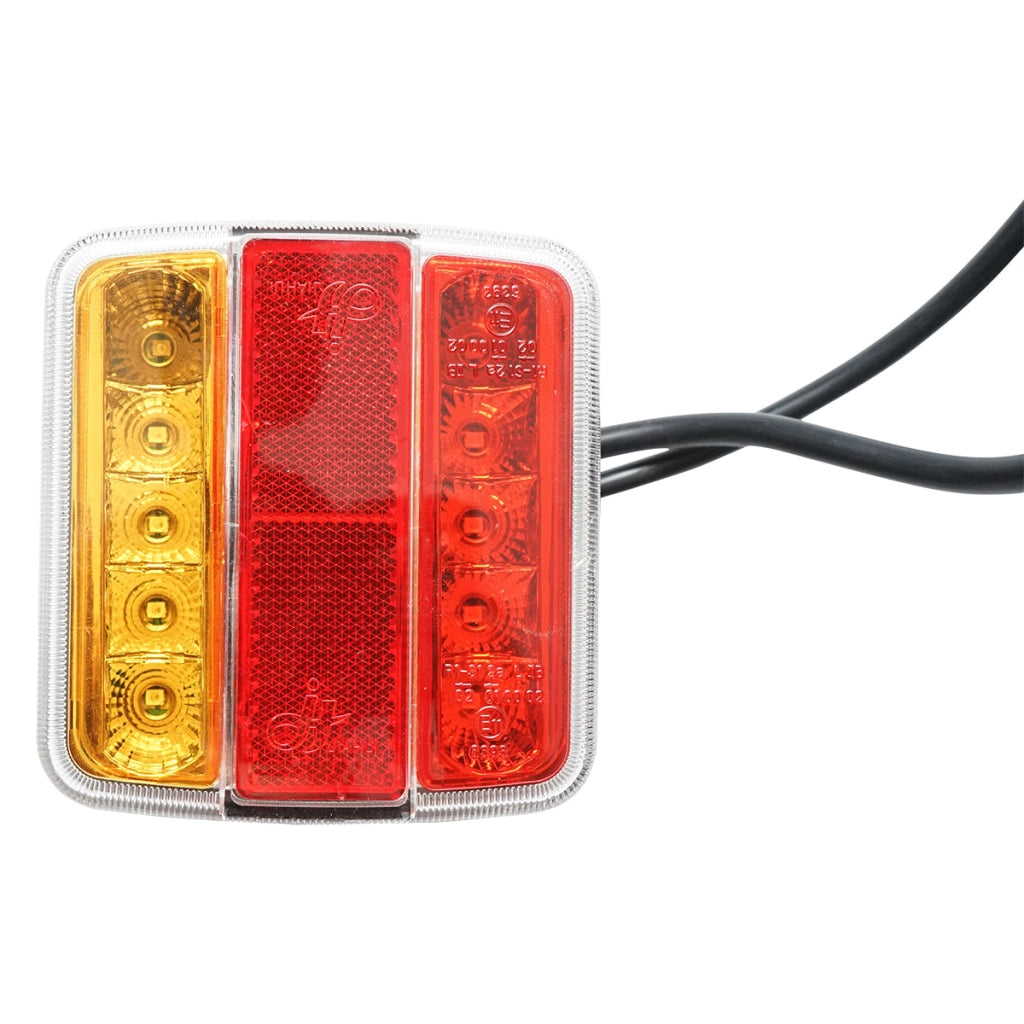 Set di luci LED magnetiche per rimorchio, spina a 7 poli, cavo da 2,5 m tra le luci posteriori, cavo spina da 7,5 m 12 V Breckner Germany