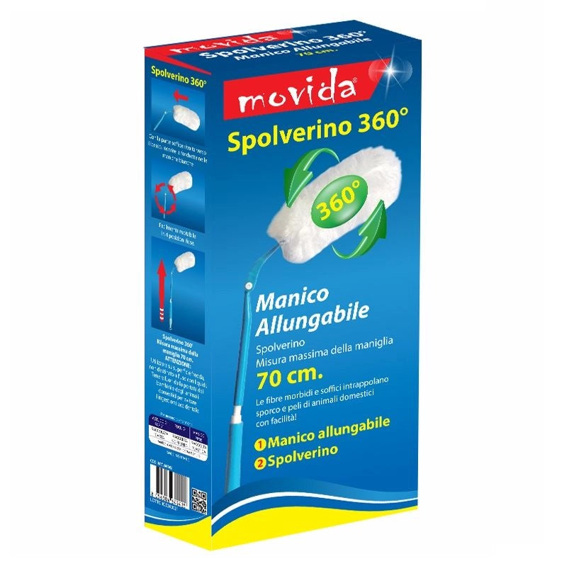 Piumino Catturapolvere con Manico Allungabile 70 cm