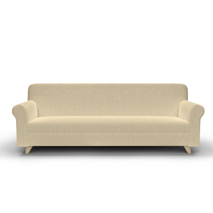 Copridivano Elasticizzato in Tessuto Panna 2 Posti