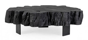 Tavolino 90x90x32h cm Keval Nero