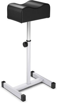 Poggiapiedi Pedicure Manicure, Sgabello Pedicure Estetista Regolabile in Altezza, Poggia Piedi per Pedicure con Cuscino Spesso (Nero)