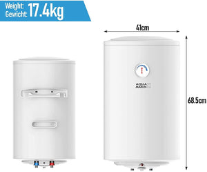 Bollitore scaldabagno elettrico con termostato capacità 75°C Modello anticalcare da 1,5 kW bollitore acqua calda 50 litri 01_0000131