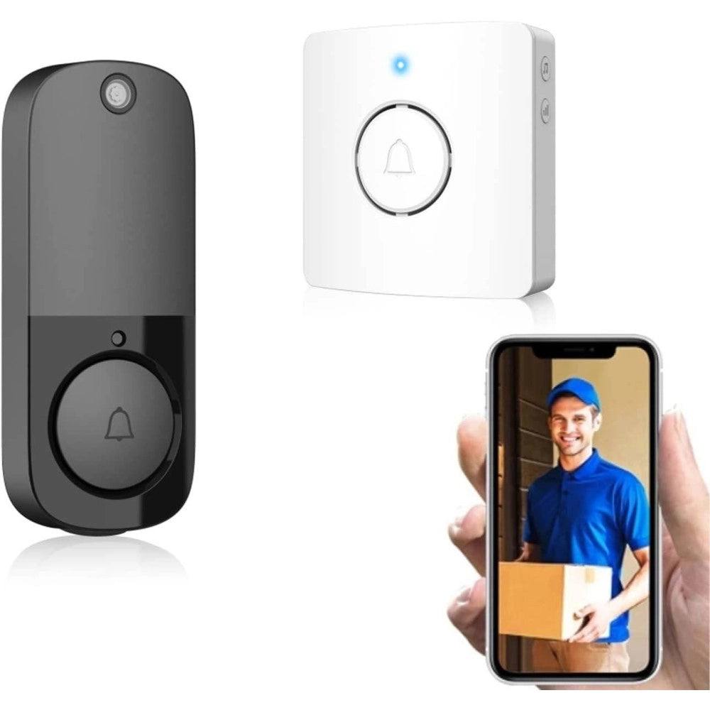 Trade Shop - Videocitofono Ip Senza Fili Wifi Campanello Smart Sensore Di Movimento Ip10a -