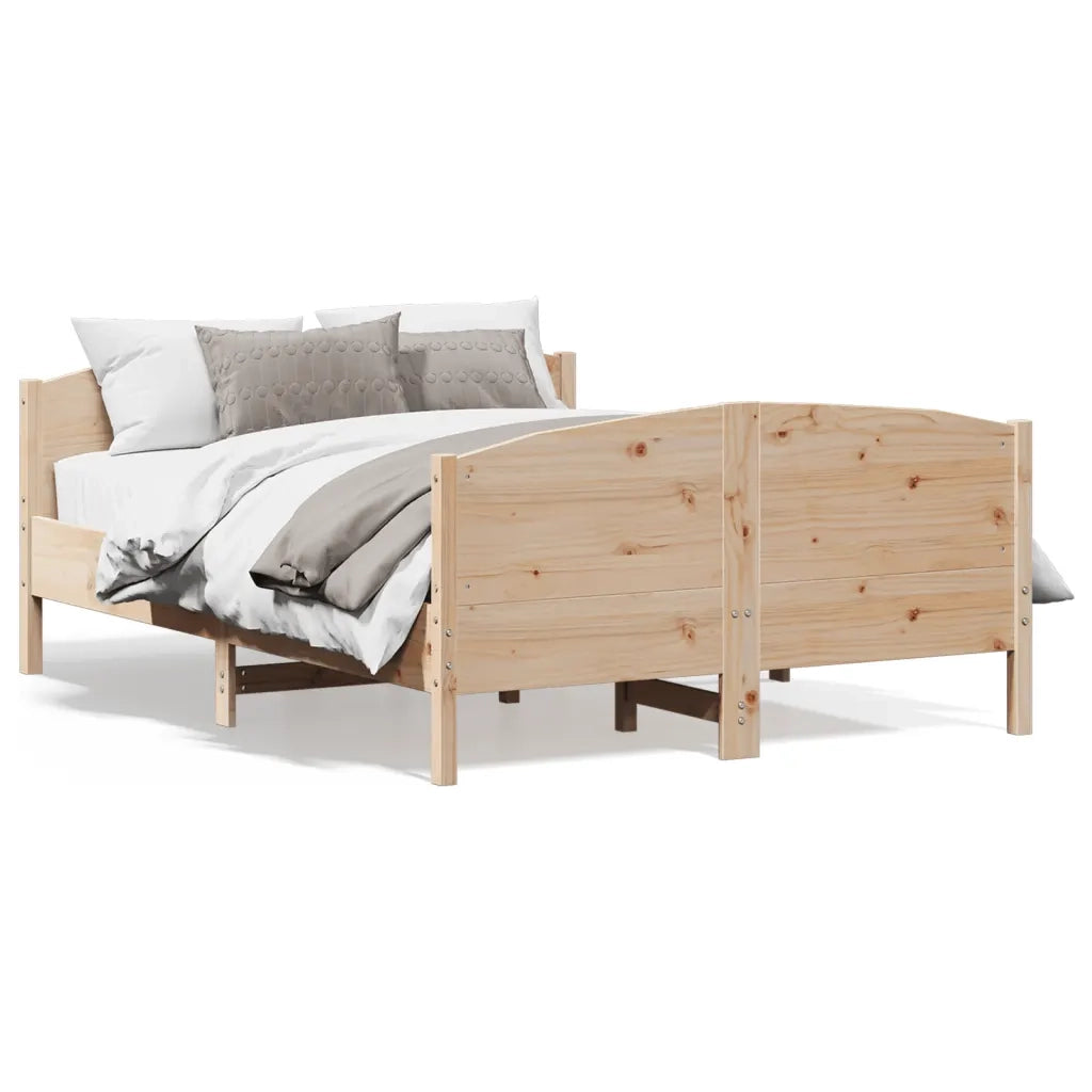 Giroletto senza Materasso 150x200 cm in Legno Massello di Pino 3216170