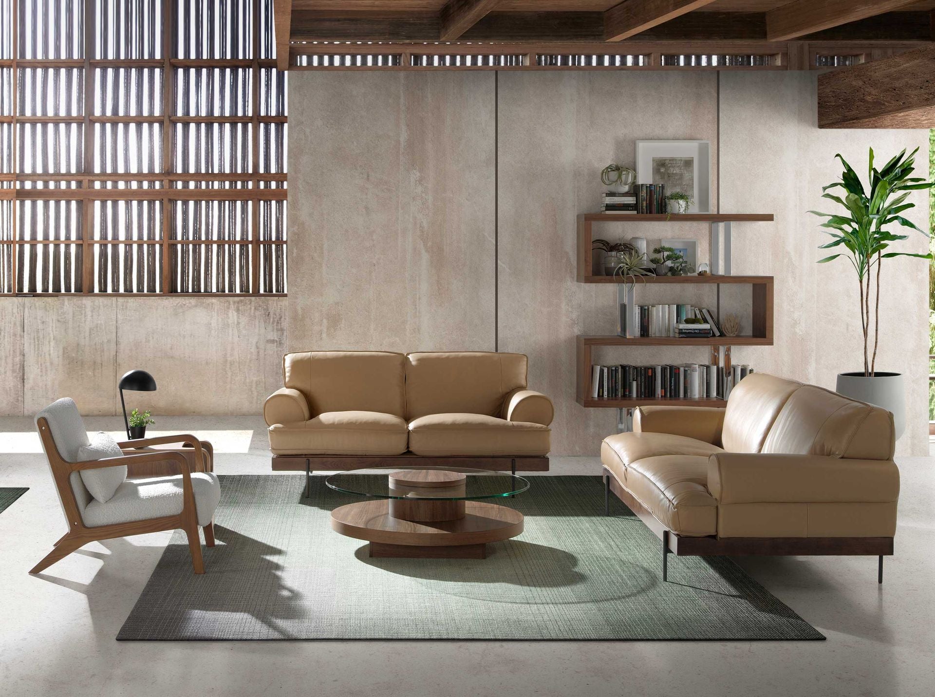 Poltrona in tessuto bianco