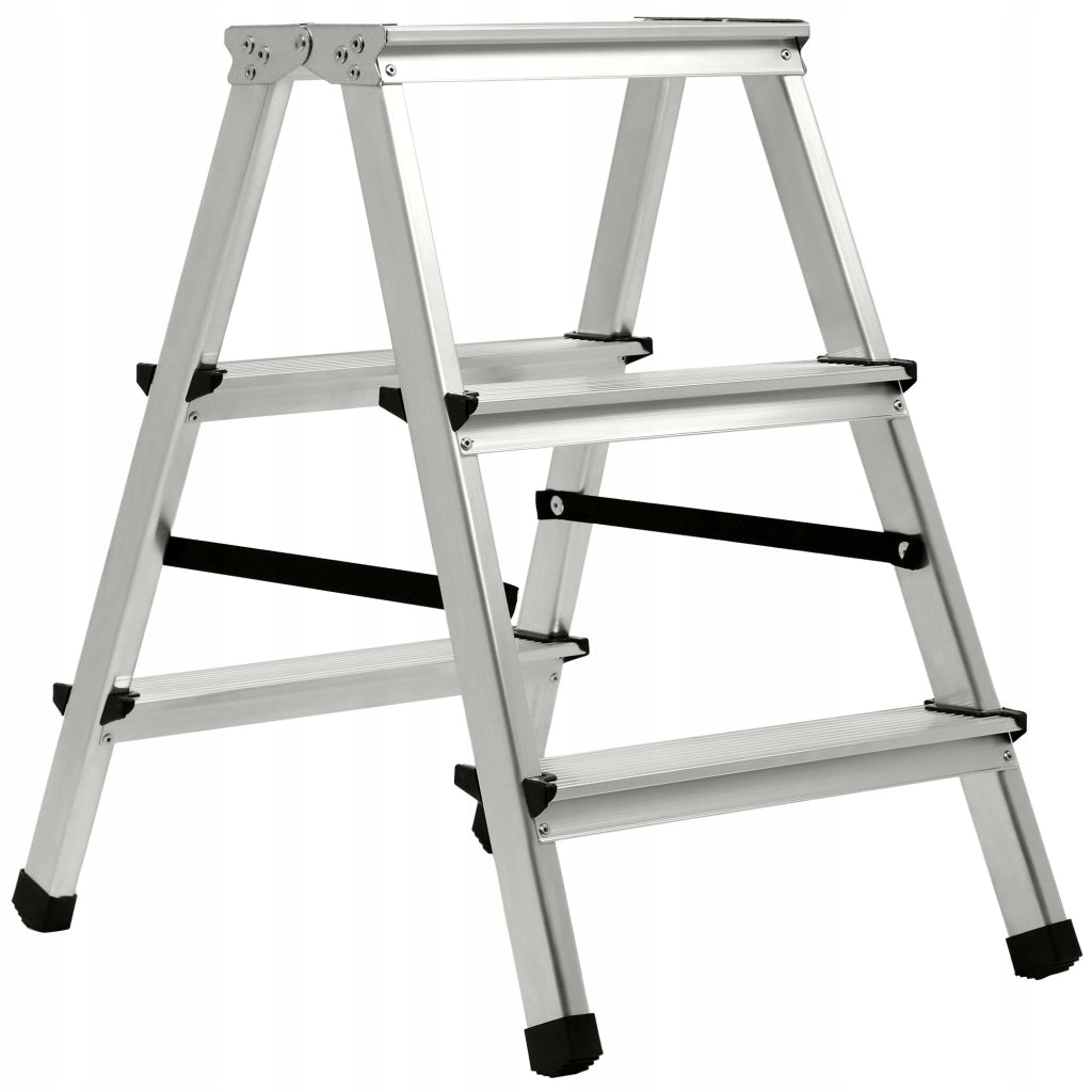 Scala domestica KADAX 2x3 a doppia faccia pieghevole, robusta, portata 125 kg, prodotto polacco.