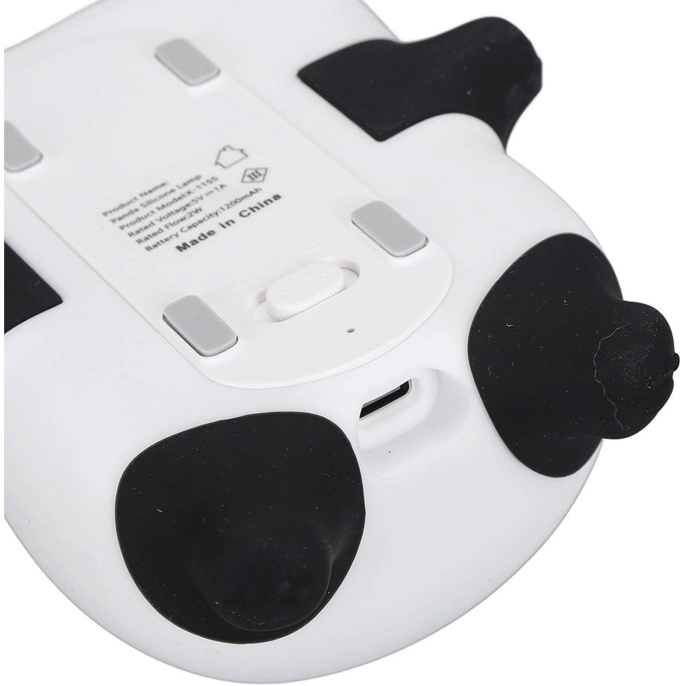 Trade Shop - Luce Notturna Forma Panda Lampada A Led In Silicone Dimmerabile Ricaricabile Usb -