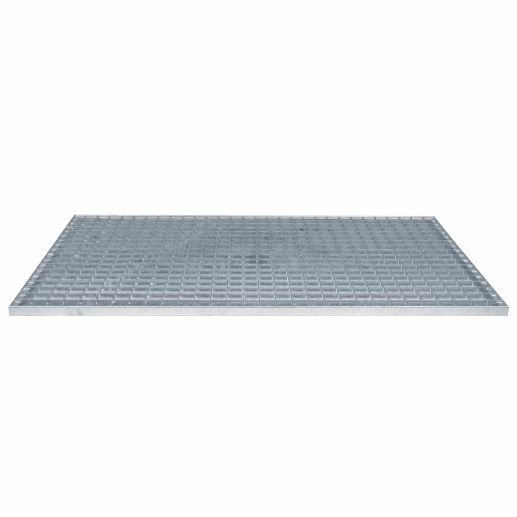 Grata Argento 100 x 60 x 2 cm Acciaio Zincato a Caldo 42018659