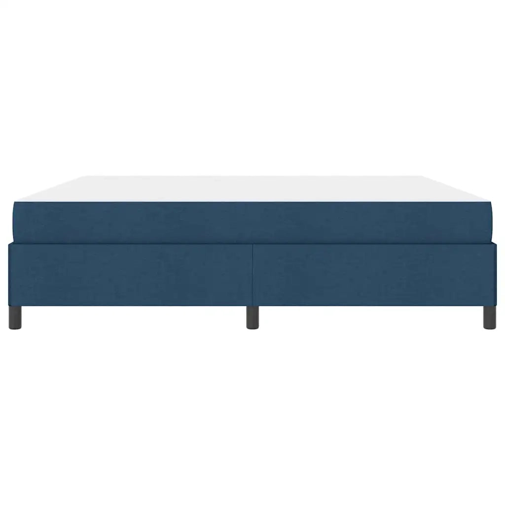 vidaXL Letto a molle Blu e Nero 200 x 200 cm