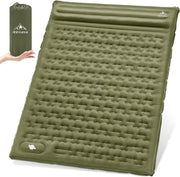 Slaapmat per camping, 196 x 140 cm, per 2 persone, 12 cm di spessore, materasso gonfiabile per tenda da campeggio, per campeggio, backpacking