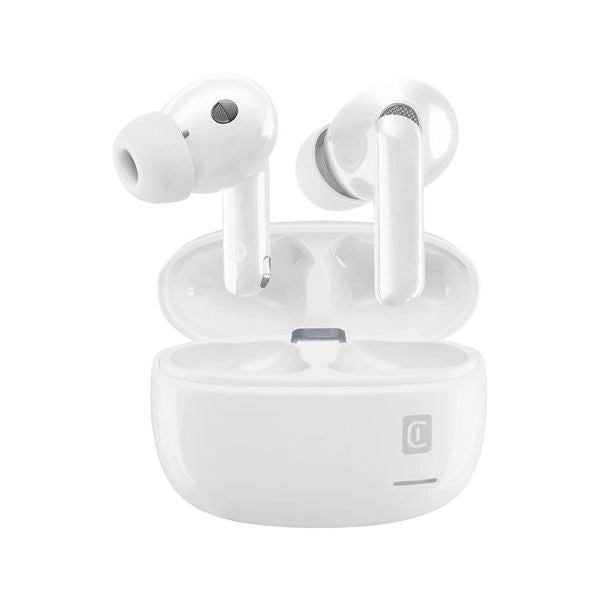 Cellularline eclipse auricolari wireless con custodia di ricarica e tecnologia anc ed enc - BTECLIPSETWSW
