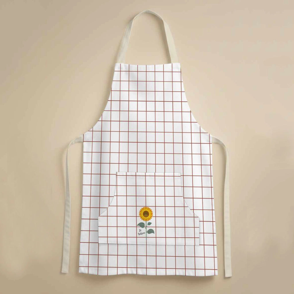 Palitoba, Grembiule Cucina Lavabile in Lavatrice si 30°, Bianco