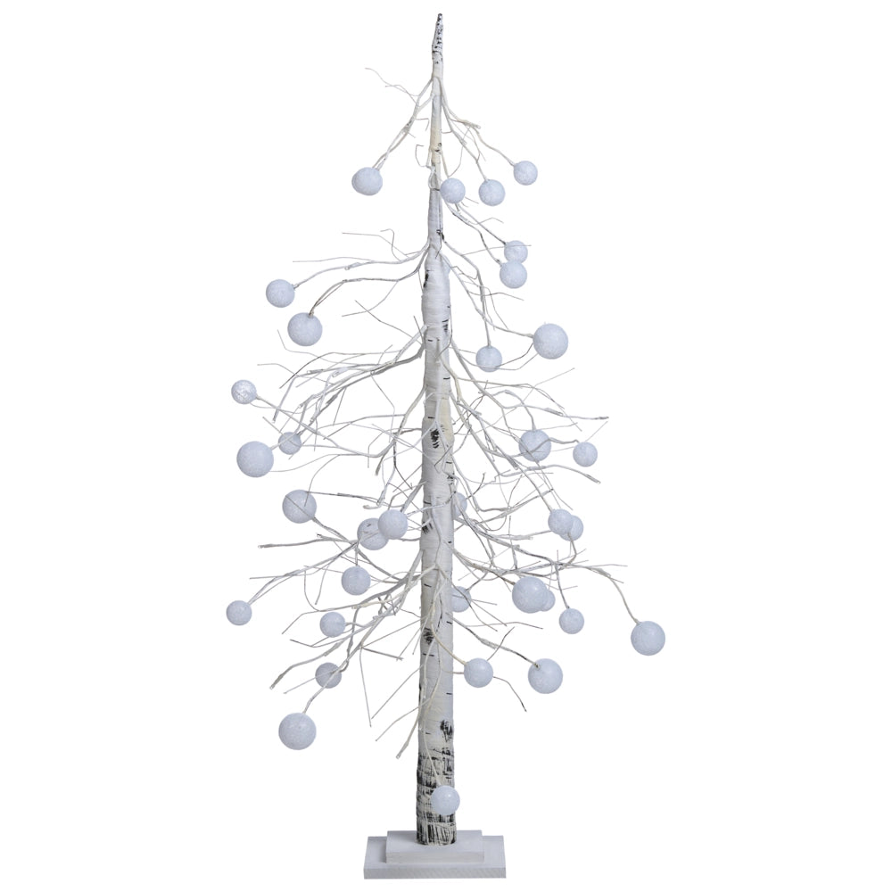 Albero di Natale artificiale in materiale sintetico bianco 122 cm Luci LED Decorazioni natalizie tradizionali per interni ed esterni