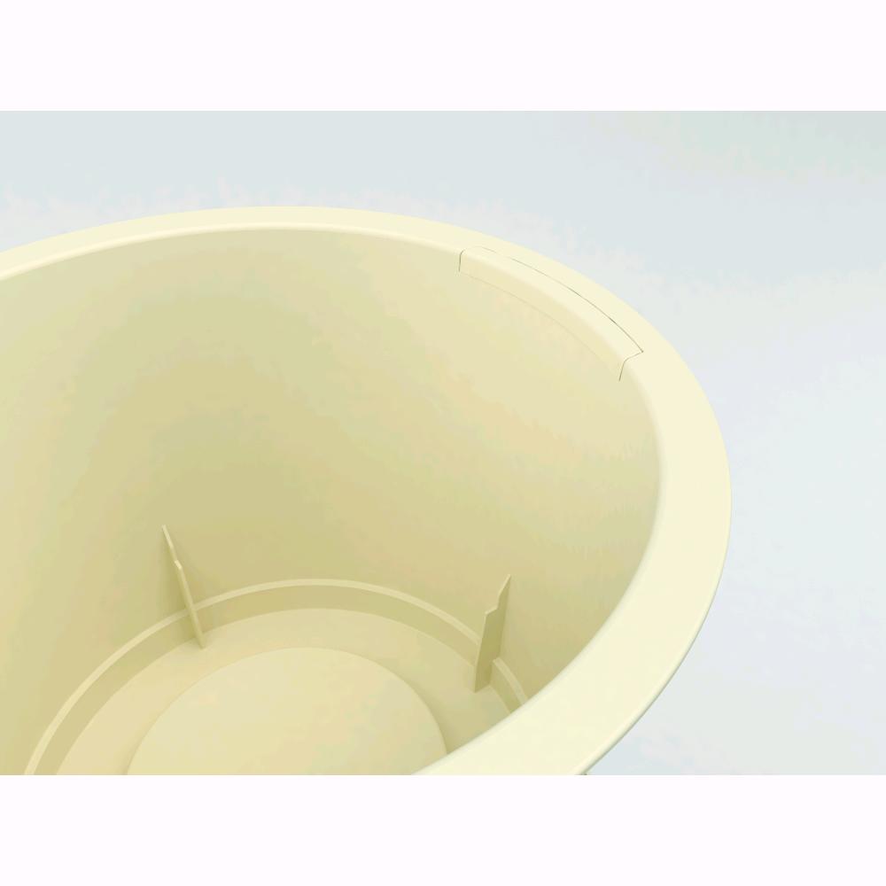 Vaso a Colonna Colore Antracite 38x85H cm in Plastica con contenitore estraibile