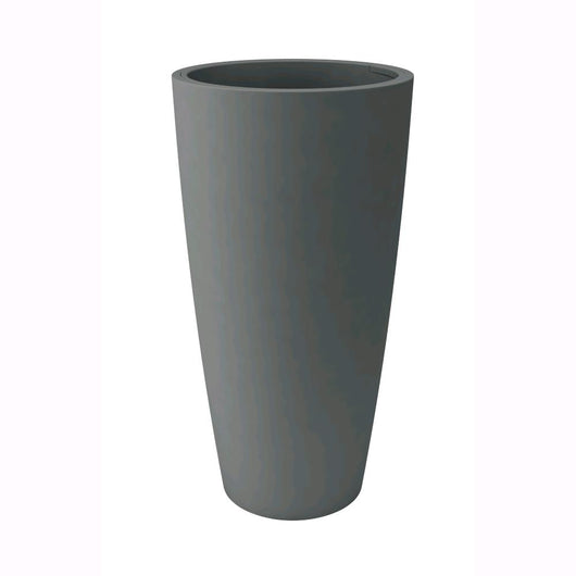 Vaso a Colonna Colore Tortora 36x70H cm in Plastica con contenitore estraibile