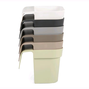 Vaso da Balcone Tortora 38x15x18H cm Balconiera Cassetta per Ringhiere e Parapetti