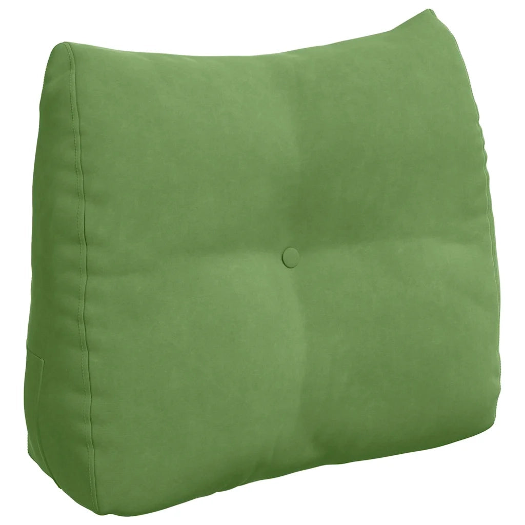 Cuscino per Schiena | Cuscino dorsale Verde chiaro 60 x 24 x 50 cm Velluto
