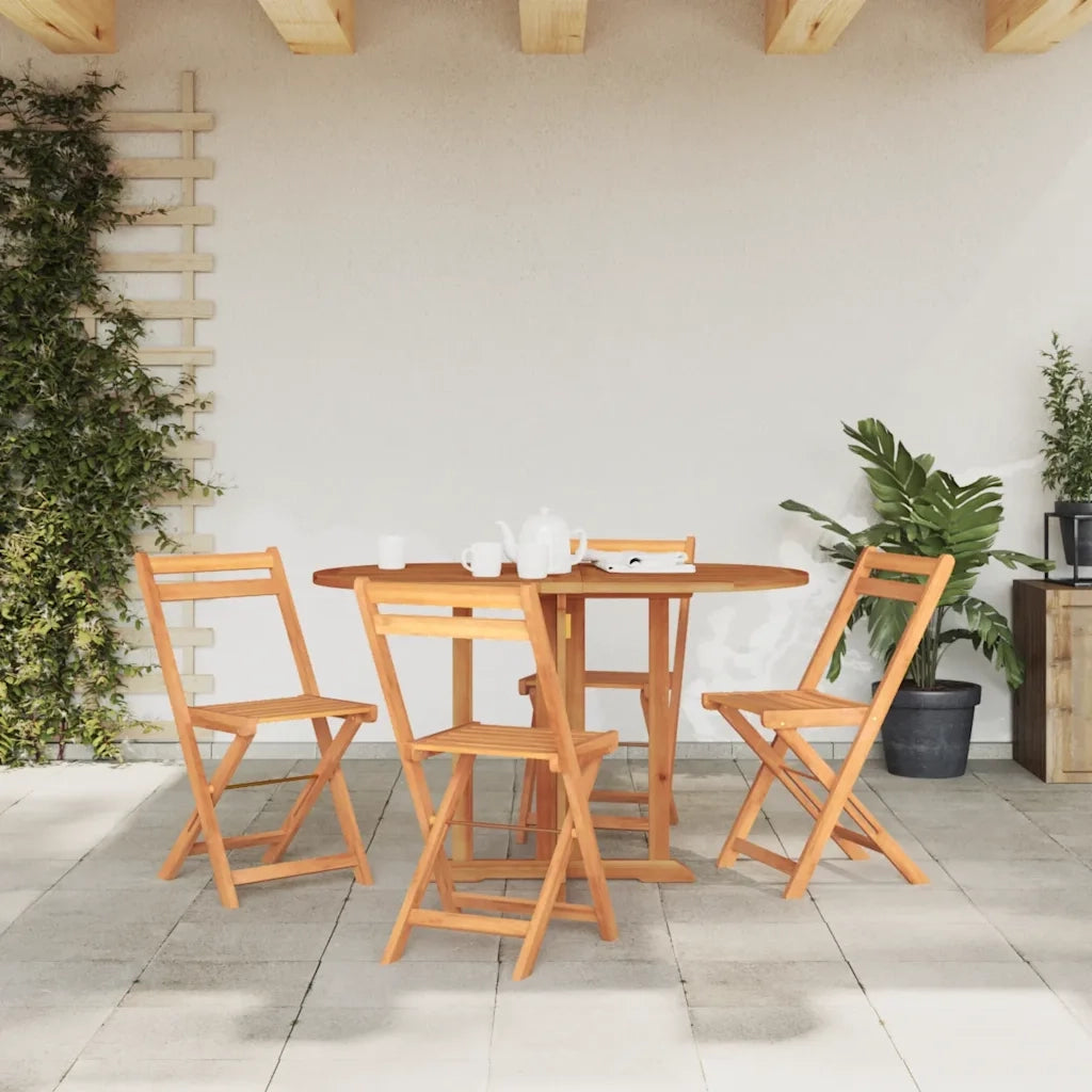 Tavolo Pieghevole a Farfalla 120x70x75 cm in Massello di Teak 49002