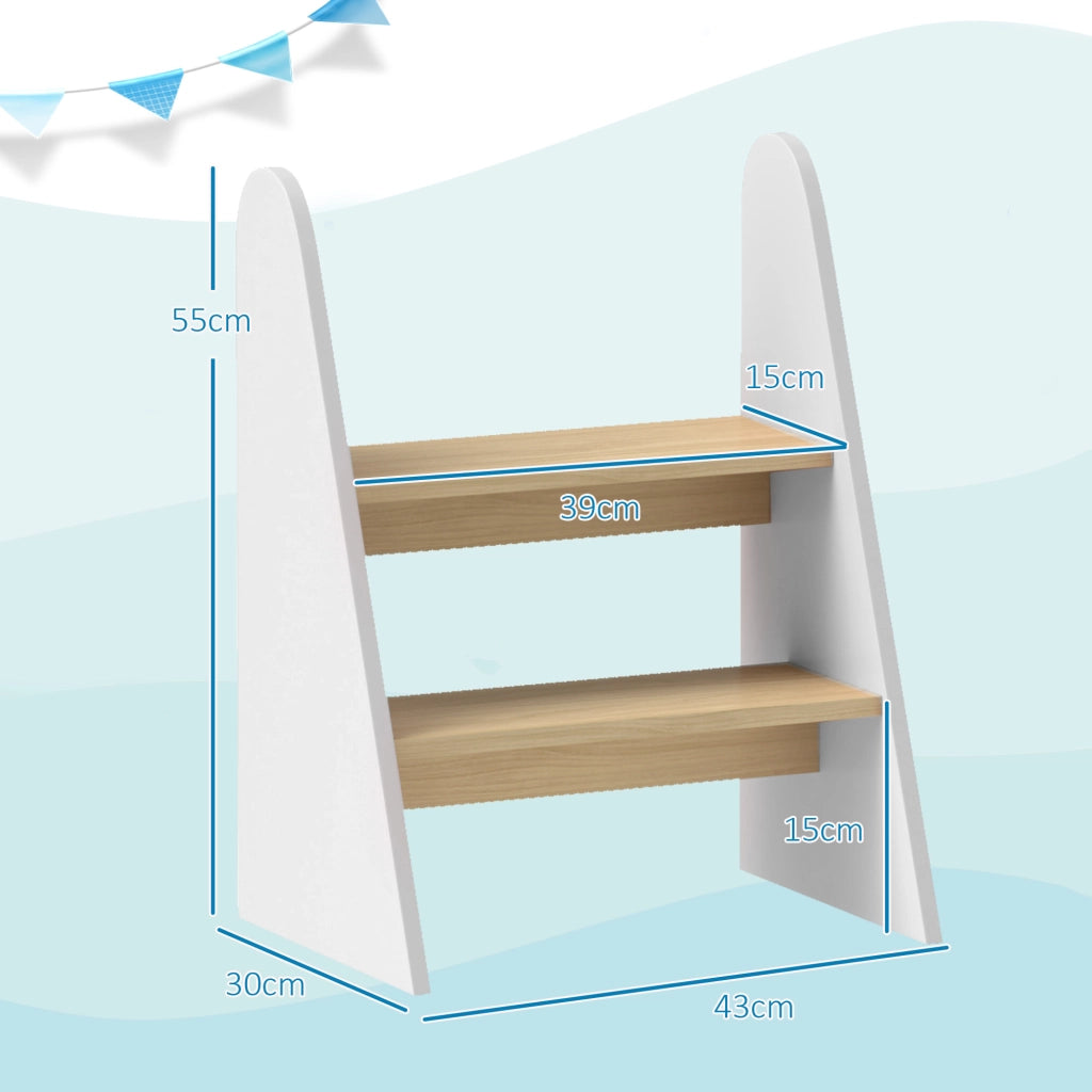 Scala a 2 Gradini per Bambini ¨C zephmum ¨C Bianco
