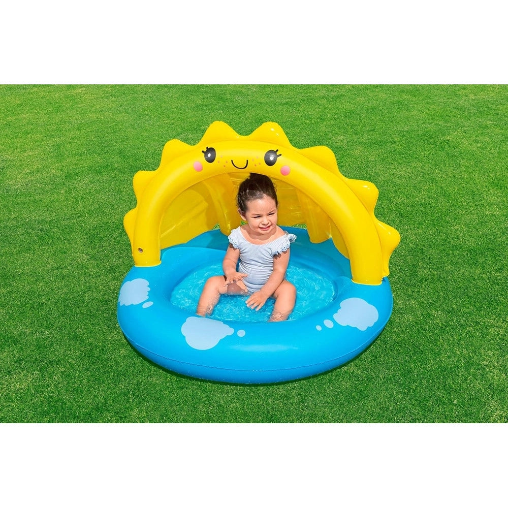 Trade Shop - Piscina Gonfiabile Per Bambini + 2 Anni Sunny Days 101x97x71cm Con Copertura 52637 -