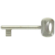 CHIAVE PATENT BONAITI NICHELATA N. 5- BONAITI SERRATURE- 10,0 pz