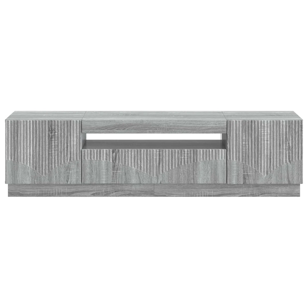 Mobile TV LED Sonoma grigio Legno ingegnerizzato 897351