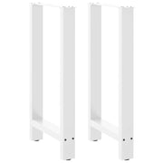 Set di 2 gambe regolabili per tavolo da bar dal design moderno 40 x 90 cm in acciaio bianco 02_0057565